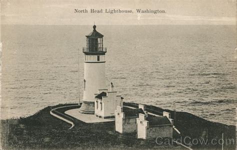 North Head Lighthouse Ilwaco, WA Postcard