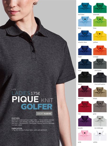 Barron Pique Knit Golfer Ladies Adtitude Sport