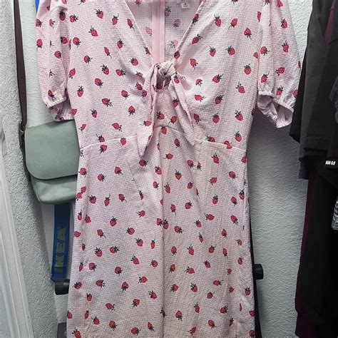 Cute Strawberry Dress Great Condition Worn Once No Depop