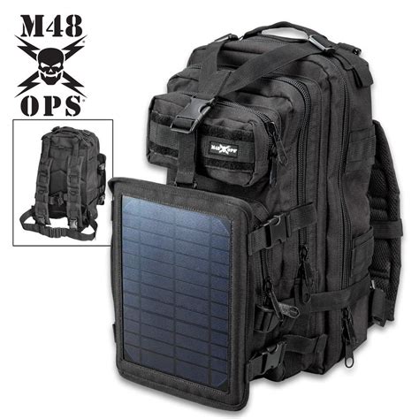 M48 Ops Tactical Solar Panel Backpack Tactical Gear Survival