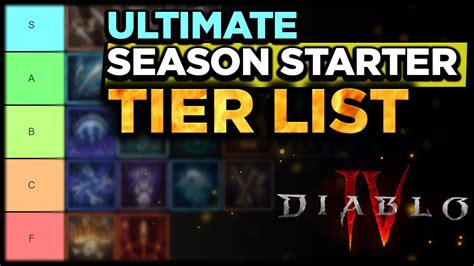 Diablo 4 JUMPSTART Season 1 ULTIMATE Starter Build Tier List YouTube