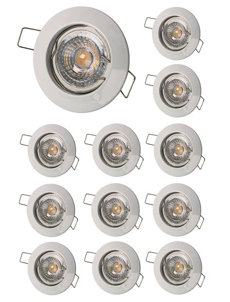 Lot De Spot Encastrable Fixe Led Blanc V Blanc Neutre Angle