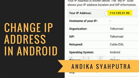 How To Change Ip Address On Android Youtube