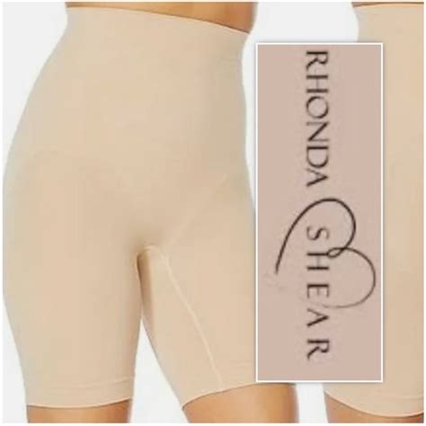 Rhonda Shear Intimates Sleepwear Rhonda Shear Nude Seamless Longline Highwaist Short