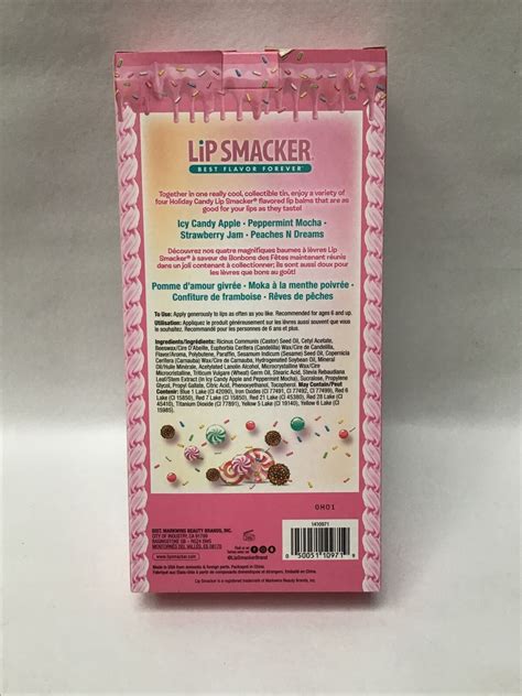 Lip Smacker Best Flavor Forever Lip Balm In Tin 4 Piece Pink Sweets