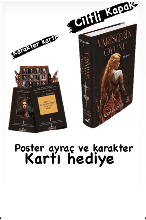 İndigo Kitap Varislerin oyunu Ciltli karakter kartı ve poster