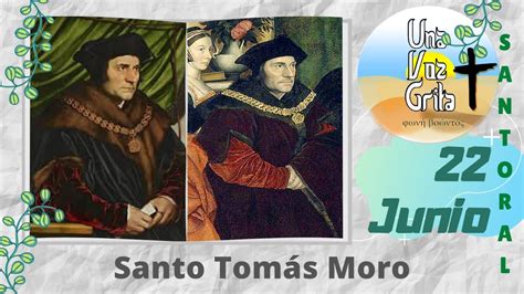 Santo De Hoy De Junio Santo Tom S Moro Youtube