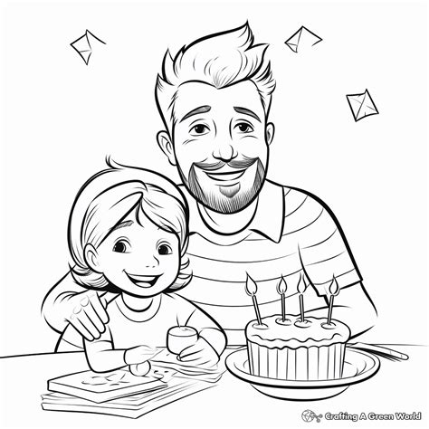 Happy Birthday Papa Coloring Pages Coloring Nation