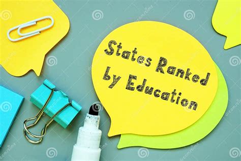 Educational Concept Meaning States Ranked By Education With Inscription