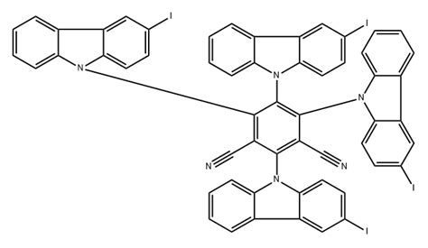 2 4 5 6 Tetrakis 3 Iodocarbazol 9 Yl 1 3 Dicyanobenzene 1802772 70 8