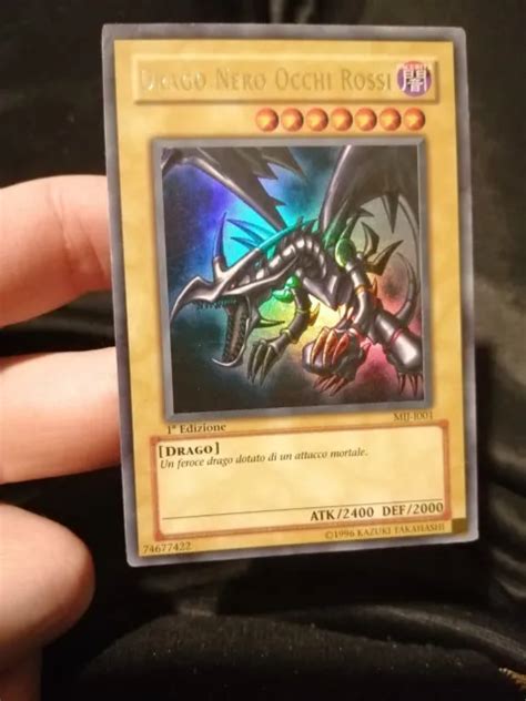 Carta Yugioh Drago Nero Occhi Rossi Mij I Sdj Ultra Rara A Edizione