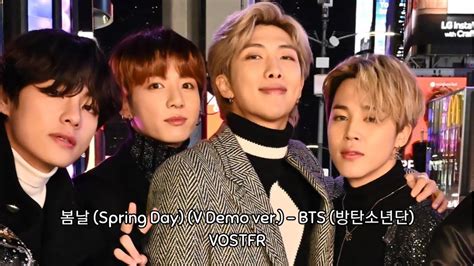 Bts 방탄소년단 봄날 Spring Day V Demo Ver Color Coded Lyrics Hanrom