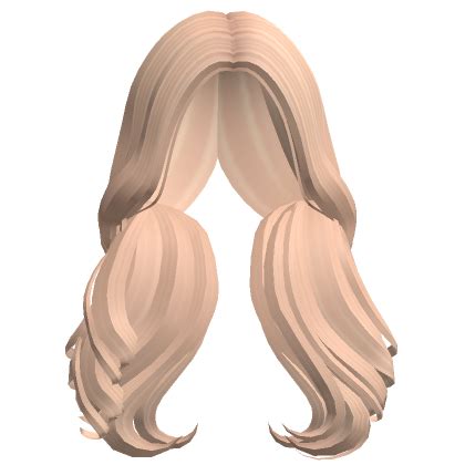 Long Curly Messy Blowout Hair Blonde Roblox