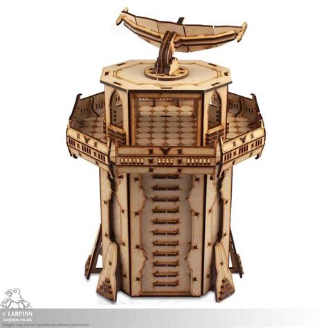 Tabletop Scenics Fortified Radar Tower Mdf Terrain Wargaming Scenery