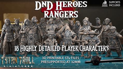 Kickstarter Highlights 3d Printable Heroes Horror Adventures New 5e