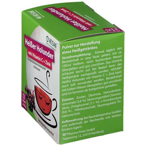 HEISAN Heißer Holunder Vitamin C Zink 12x10 g Shop Apotheke