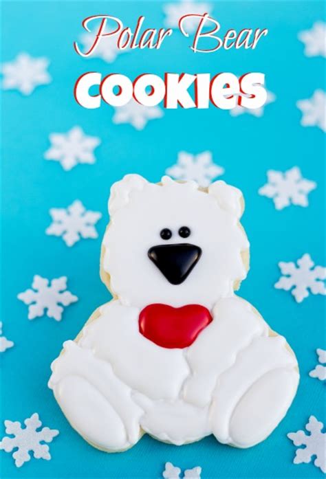 Polar Bear Cookies With A Baby Cutter The Bearfoot Baker