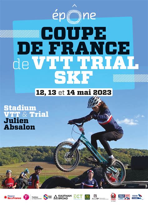 Coupe de France VTT TRIAL SKF sur un stadium réalisé par ECT