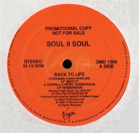 Soul II Soul Back To Life 1989 Vinyl Discogs