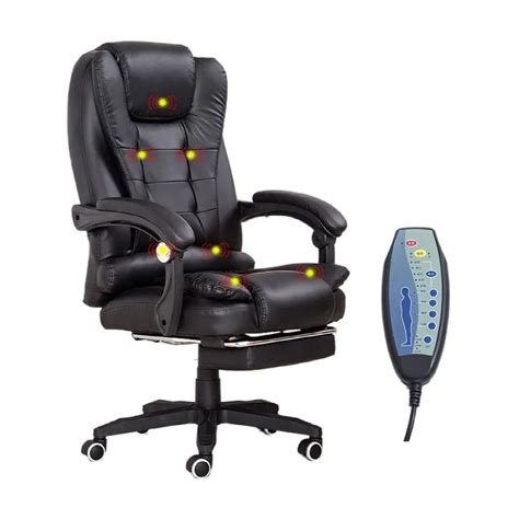 Silla De Masaje Con Reposapi S Reclinable Para Oficina Escritorio De