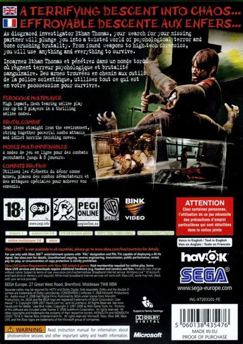 Condemned 2 Bloodshot Cover Or Packaging Material MobyGames