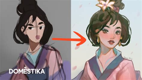 Dise O De Personajes Digitales Link En Bio C Mo Dibujar A Mulan En