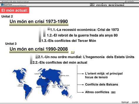 Un món en crisi Un món en crisi El món actual ppt descargar