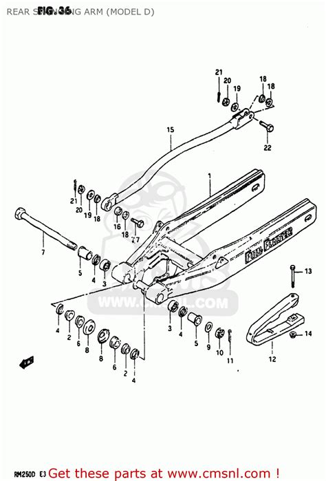 Suzuki Rm Z Usa E Rear Swinging Arm Model D Buy