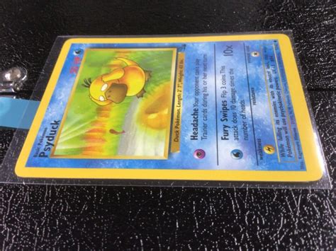 Mavin Pokemon Cards Vintage Fossil Psyduck Wotc Official Pok Mon Tcg