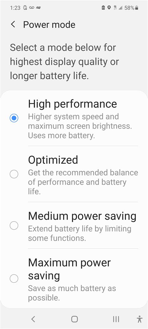 Power mode | Android Central Forum