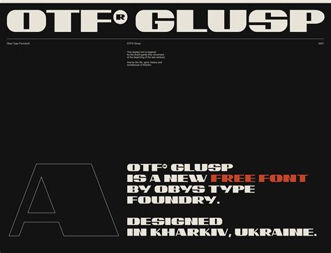 OTF® GLUSP /FREE FONT/ (1) | Images :: Behance