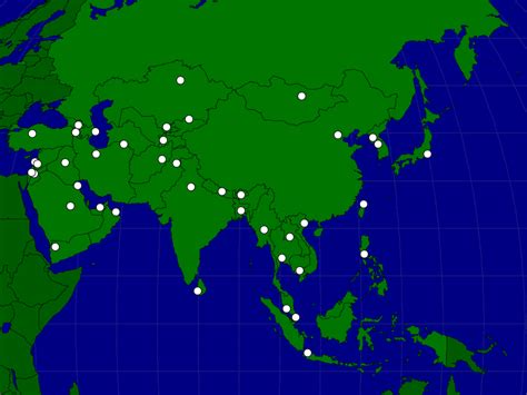 Asia Cities Map Quiz