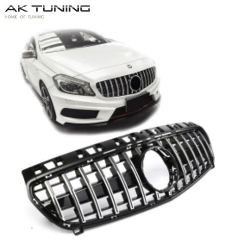 Mercedes Benz A Klasse W Gtr Frontgrill I Sort Chrome Ak Tuning