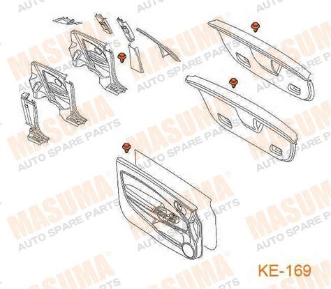 Клипсы на Европейские модели для OPEL CORSA D 12L Z12XEP HATCH 3D