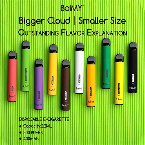 Balmy Balmy Disposable E Cig Puffs Disposable Vape Mah Ecig A D