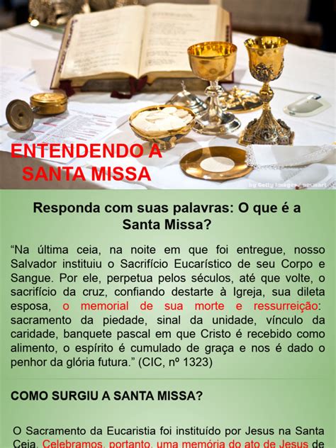 Como Se Escreve Missa - Entendendo A Santa Missa | PDF