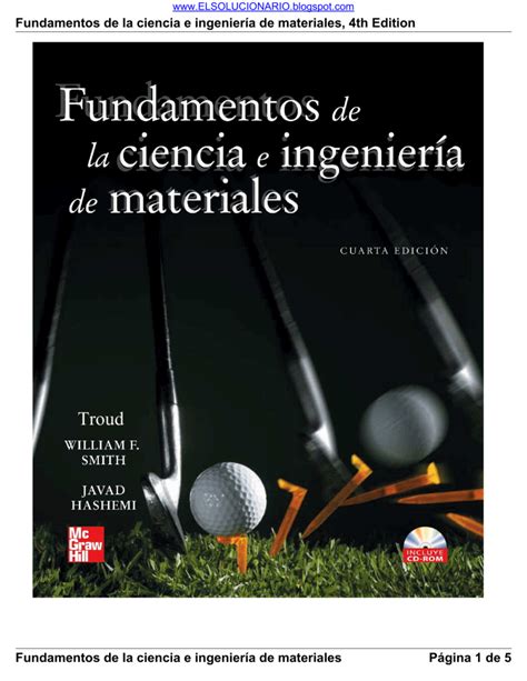 Fundamentos de la ciencia e ingeniería de materiales William F Smith