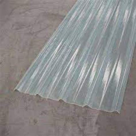 FRP Color Coated Fiberglass Roofing Sheets, Thickness Of Sheet: 2mm at ...