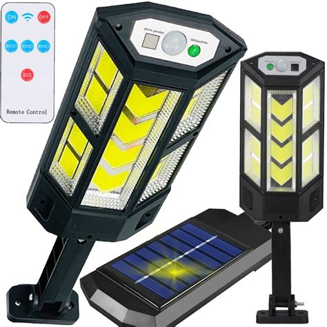 Lampa Solarna Led Z Czujnikiem Ruchu I Zmierzchu Pilot Kxk 010 120Cob