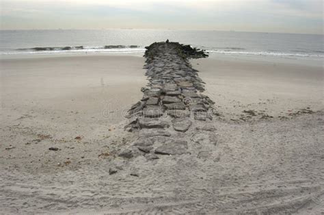 Far Rockaway Beach stock image. Image of coastline, rocky - 10783043