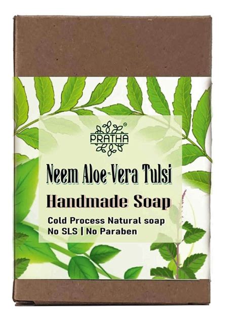 Neem Aloe Vera Tulsi Cold Process Handmade Soap Packaging Type Box At Rs 99 Piece In Pune