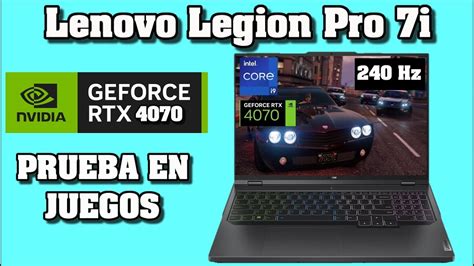 Lenovo Legion Pro 7i (2023) RTX 4070 Intel Core i9-13900HX - REVIEW EN ESPAÑOL (PRUEBA EN JUEGOS ...