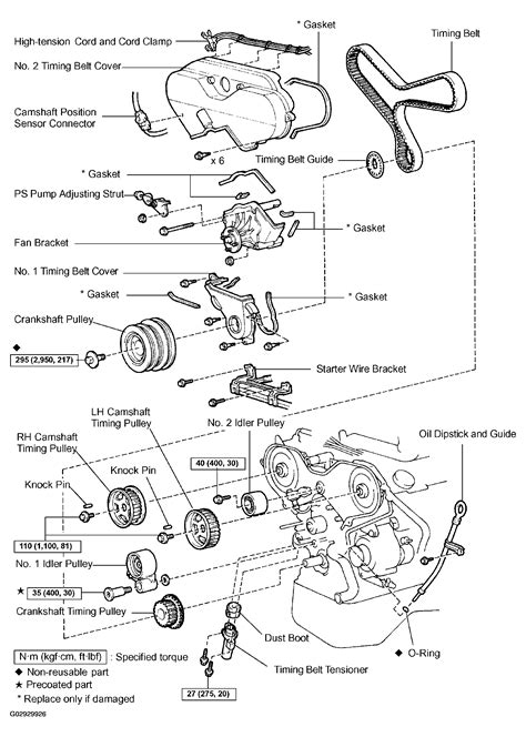 2004 Toyota Tundra Serpentine Belt Routing And Timing Belt Diagrams