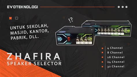 Zhafira Speaker Selector Speaker Paging System Audio Paging Youtube