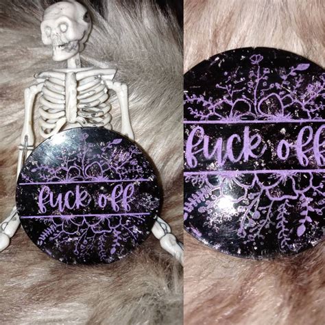 Fuck Off Button Or Magnet Custom Colors Or As Seen Etsy