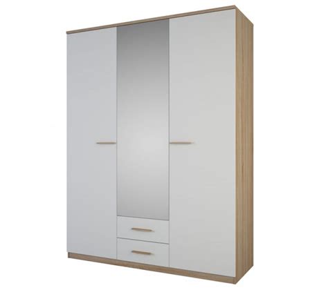 Armoire Portes Tiroirs Blanc Ch Ne Staya L X L X H