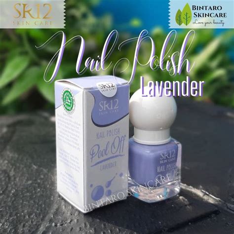 Jual NAIL POLISH Peel Off SR12 Lavender Kutek Halal Muslimah Bisa