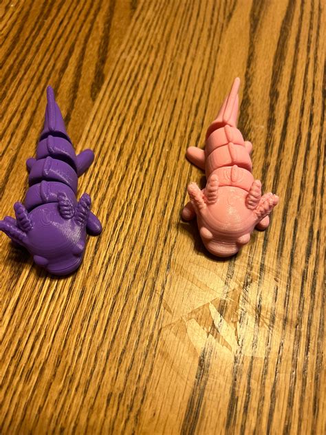 Articulated Baby Axolotl From Zou D Etsy