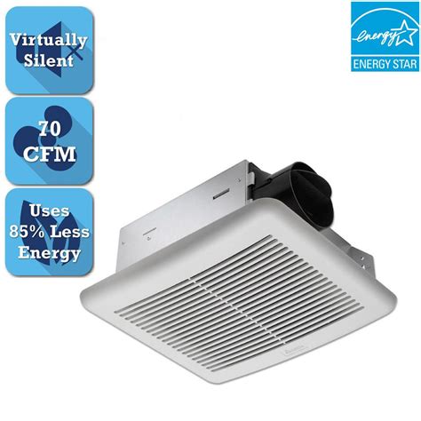 Delta Breez Slim Series 70 Cfm Wall Or Ceiling Bathroom Exhaust Fan Slm70 The Home Depot