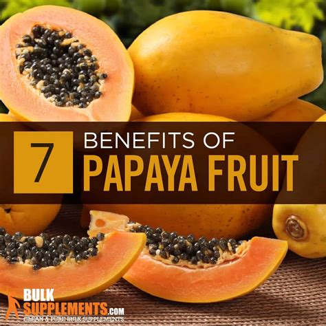 Papaya Fruit Extract: Benefits, Side Effects & Dosage